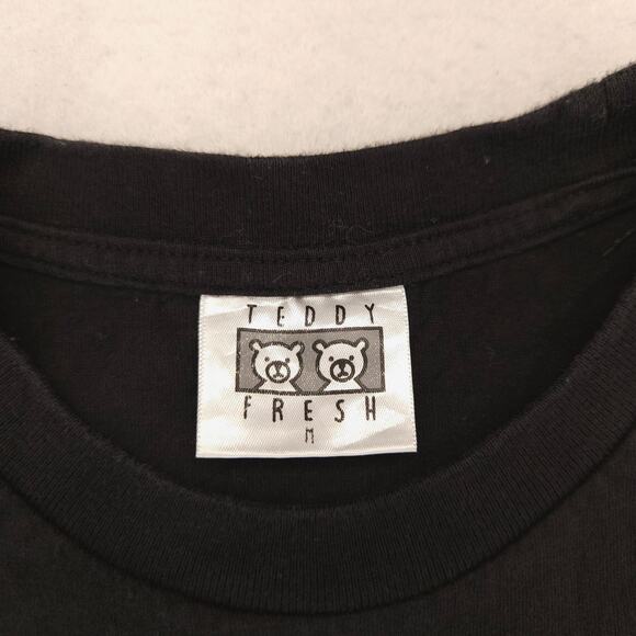 Teddy Frewsh Graphic Short Sleeve Crew Neck T Shirt Mens Size Medium M Black - Picture 3 of 9